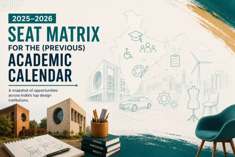 Seat Matrix For The (Previous) Academic Calendar (2025-2026)